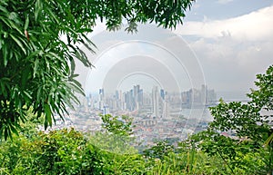 View of Panama city from Ancon hill photo