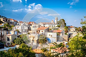 View of Pano Lefkara village in Larnaca district, Cyprus