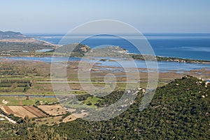 View of panorama from Monte Liuru