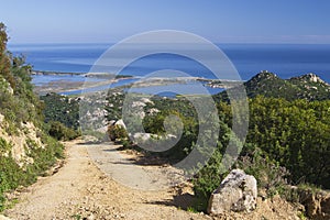 View of panorama from Monte Liuru