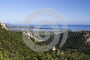 View of panorama from Monte Liuru