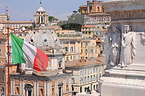 View of panorama Rome, Italy