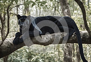 A view of a Panther in the Jungle