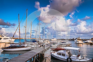 View of Paphos harbour. Cyprus