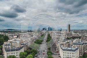 View of Paris from the Arc de Triumph