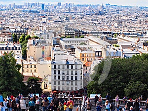 View of Paris City From Montmartre, France