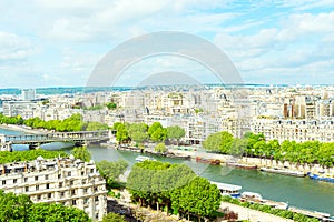 View of Paris from the Eiffel Tower