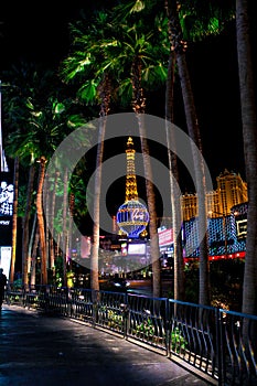 Unique view of Paris Hotel Casino, Las Vegas