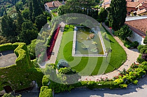 View on the Park of the Castle of Duino