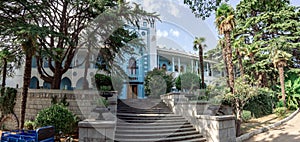 view from the park of the Dulber Palace in Koreiz Big Yalta