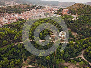 View Park Guell in Barcelona. Catalonia, Spain