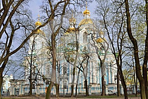 The view from the Park through the trees at St. Nicholas naval C