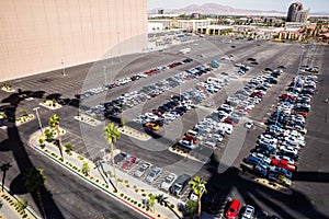 View of Parking Lot from High Roller Las Vegas
