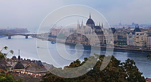 View on Parliament in Budapest