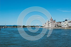 View of Parliament in  in Budapest, Hungary photo
