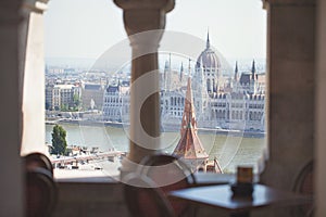 A view of the parliament building. historical center of tourism