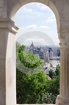 A view of the parliament building. historical center of tourism. Hungary. Budapest