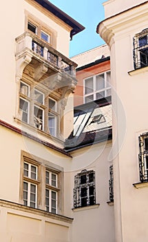 View of part of building inside of old town hall in Bratislava, Slovakia