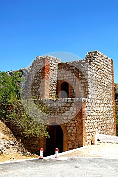 View of part of the castle, Archidona, Spain.