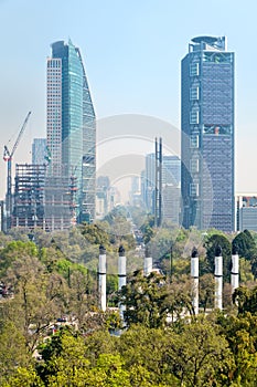 View of Paseo de la Reforma in Mexico City photo