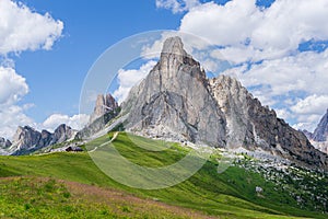 View from Passo Giau Nuvolau, Dolomites, Italy