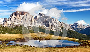 View from passo Giau, Tofana or Le Tofane Gruppe photo