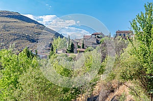 View of Patones de Arriba village, Spain photo