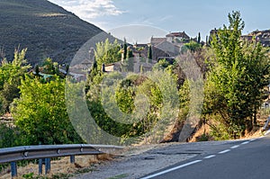 View of Patones de Arriba village, Spain photo