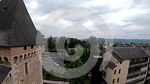 View of the Pau city, France