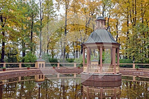 view of pavilion at Summer Garden in Spb