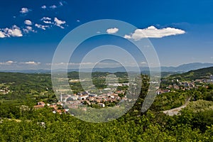 View on Pazin and the valley