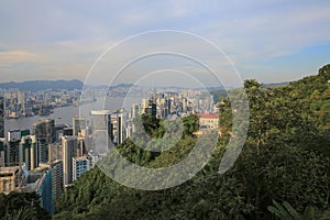 View from the Peak, hong kong skyline 2 June 2013
