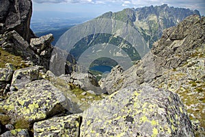 Popradské pleso ve Vysokých Tatrách, Slovensko