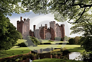 A view of Peckforton Castle