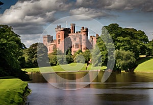 A view of Peckforton Castle