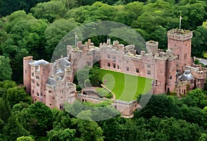 A view of Peckforton Castle