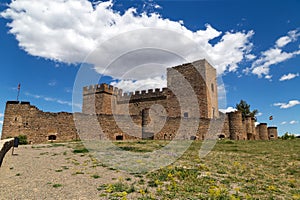 View of the Pedraza castle from the 13th century. Segovia, Castile and Leon, Spain.