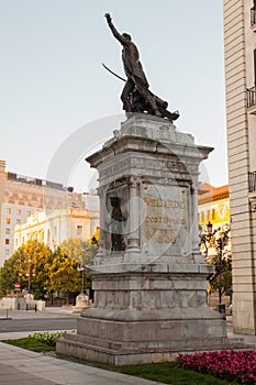 View of the Pedro Velarde monument, Santander photo