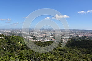 View from Pena Palace in Sintra, Portugal