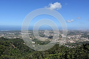 View from Pena Palace in Sintra, Portugal