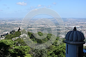 View from Pena Palace in Sintra, Portugal