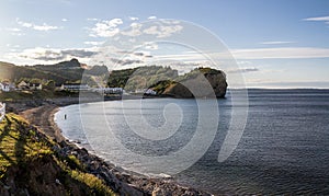 View of Perce village in Quebec