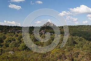 View of Perda Asube Pari rocks