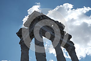 A view of Pergamon Acropolis, Smyrna, Turkey.