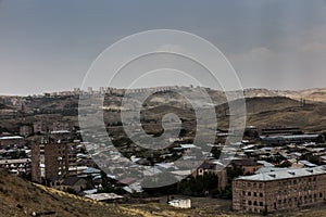 View periphery of Yerevan, the capital of Armenia