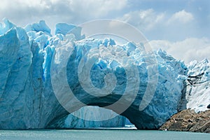 View of the Perito Moreno glacier, Argentina. photo