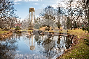 View of Perth Watertower from Stewart Park