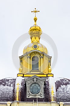 View on Peter and Paul Cathedral at winter