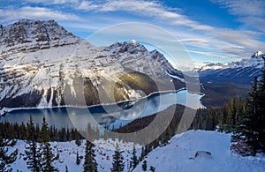 View of Peyto Lake in Banff National Park