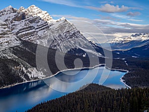 View of Peyto Lake in Banff National Park